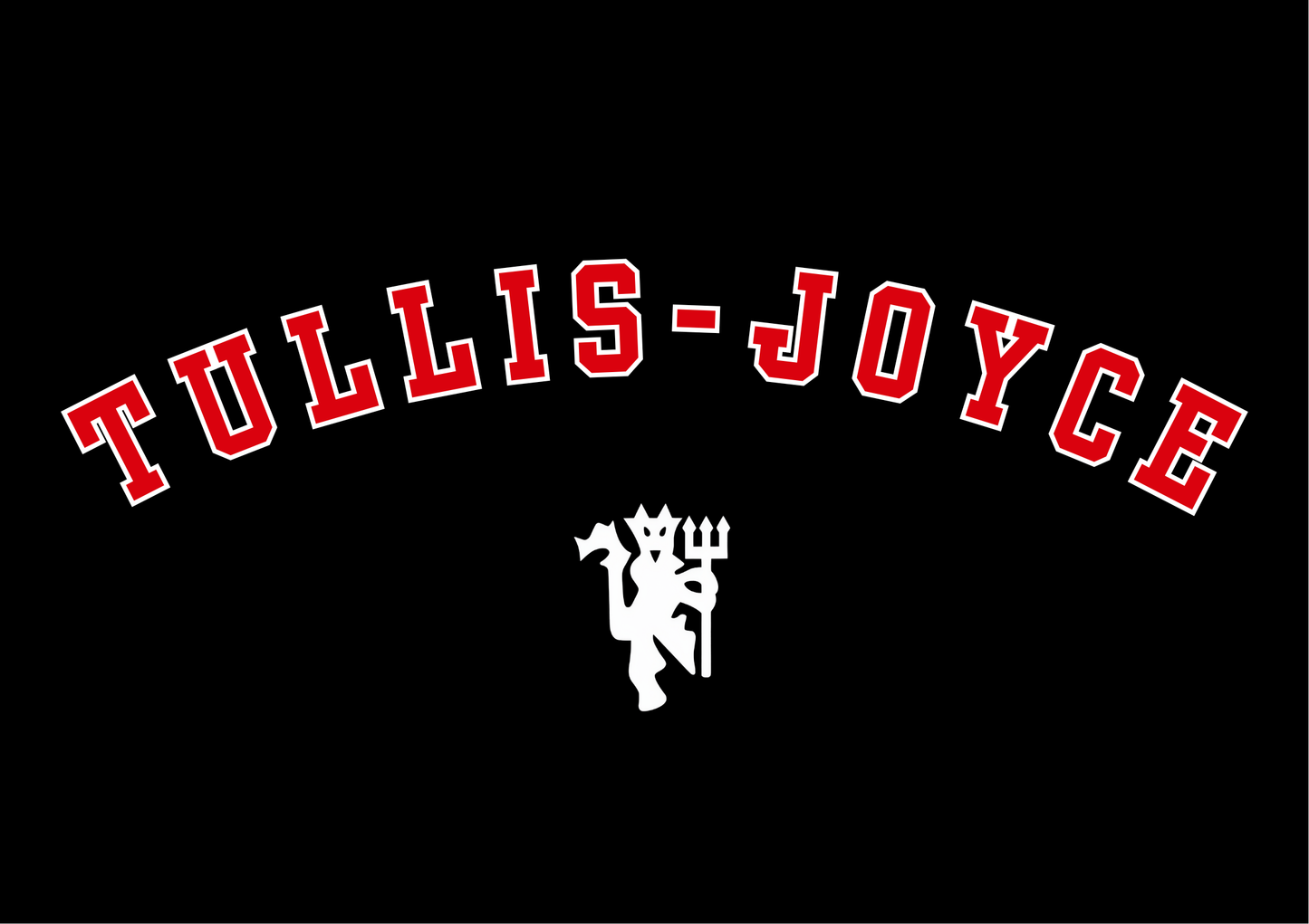 Phallon Tullis-Joyce | Manchester United | Black Print | Organic Cotton Unisex T-shirt