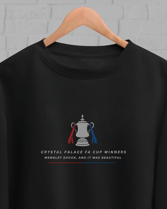 FA Cup Winners | Crystal Palace | Embroidered Sweatshirt | Unisex