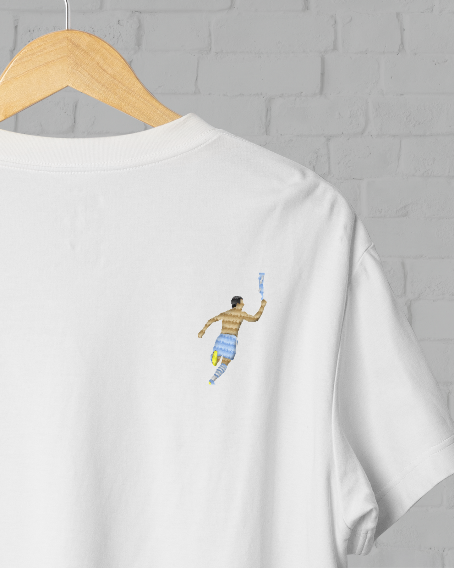 Sergio Agüero | Manchester City | Embroidery | Organic Cotton T-shirt