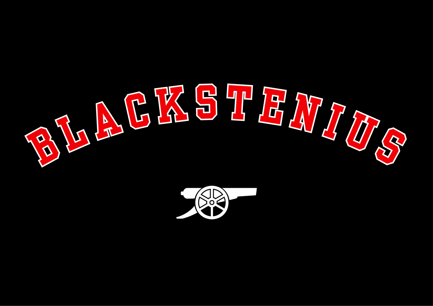 Stina Blackstenius | Arsenal | Print | Organic Cotton Unisex Black T-shirt