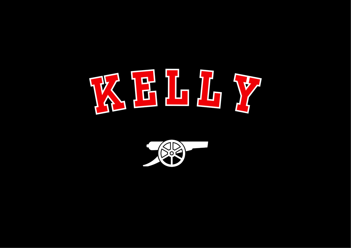 Chloe Kelly | Arsenal | Print | Organic Cotton Unisex Black T-shirt