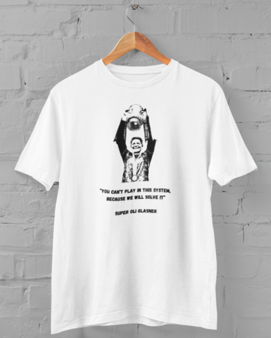 Oliver Glasner | Crystal Palace | Print | Organic Cotton White T-shirt