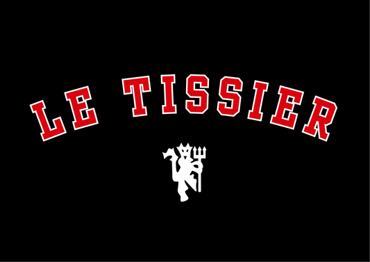 Maya Le Tissier | Manchester United | Black Print | Organic Cotton Unisex T-shirt