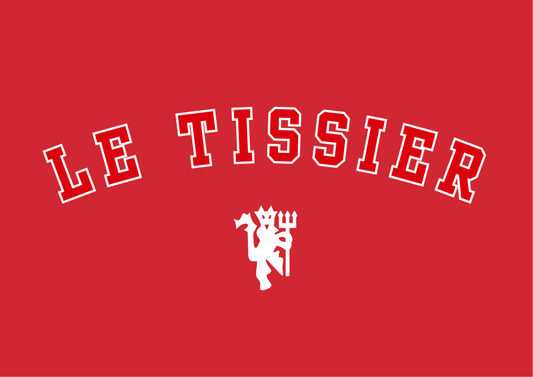 Maya Le Tissier | Manchester United | Red Print | Organic Cotton Unisex T-shirt