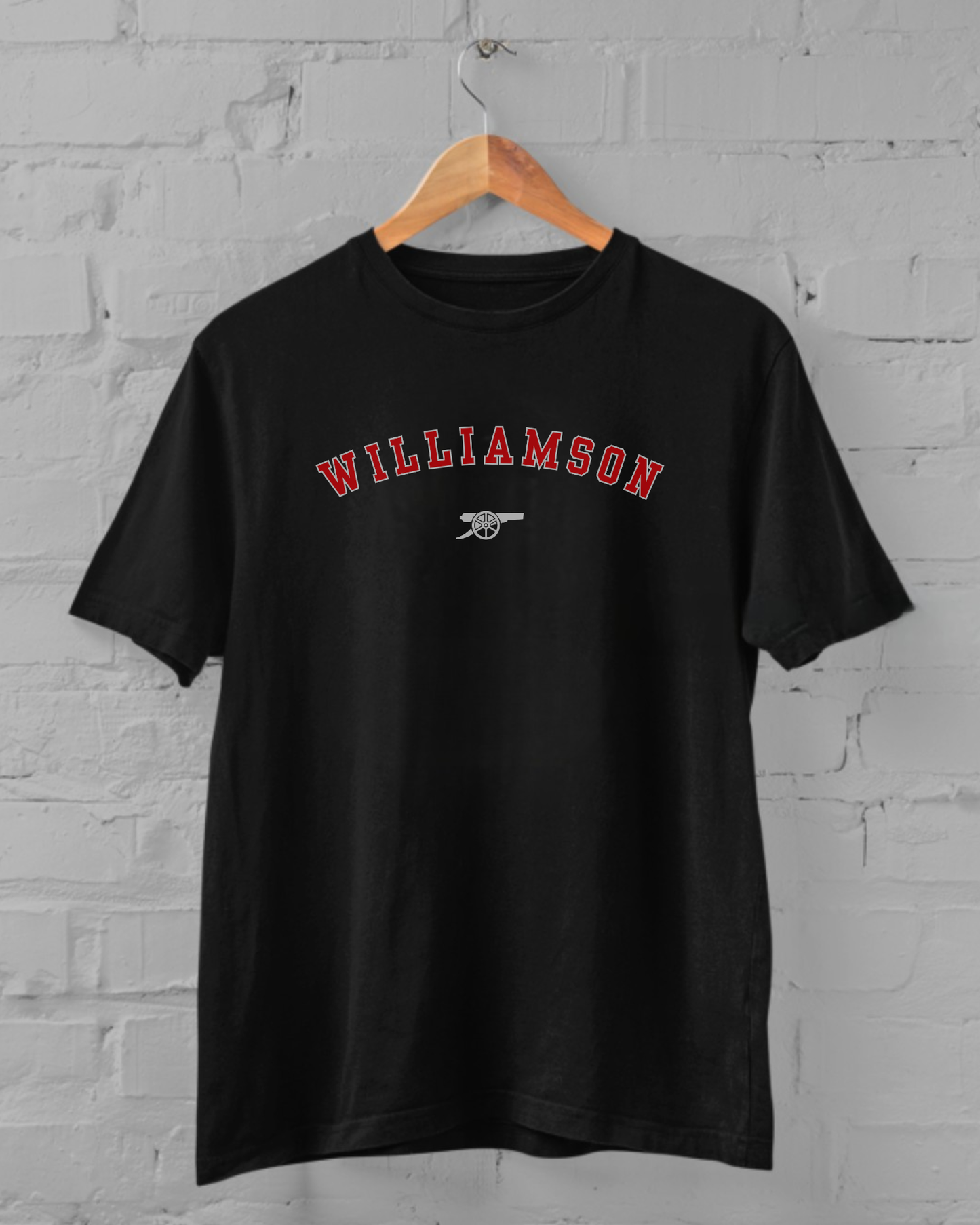 Leah Williamson | Arsenal | Print | Organic Cotton Unisex Black T-shirt