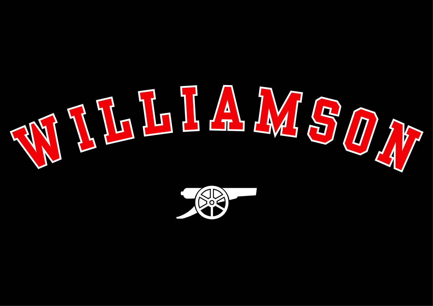 Leah Williamson | Arsenal | Print | Organic Cotton Unisex Black T-shirt