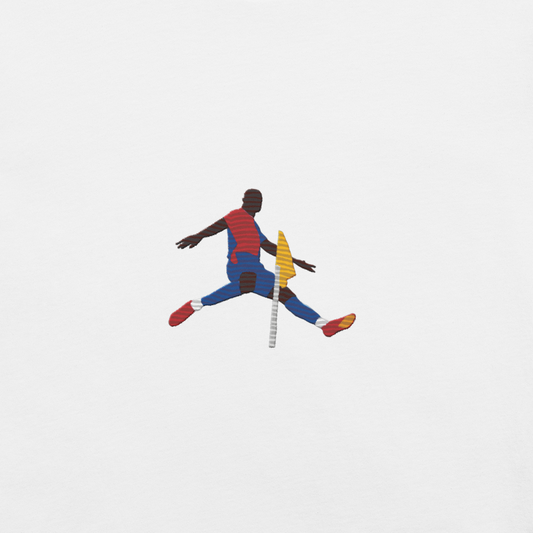 Mateta Away Celebration | Crystal Palace | Embroidery | Organic Cotton T-shirt