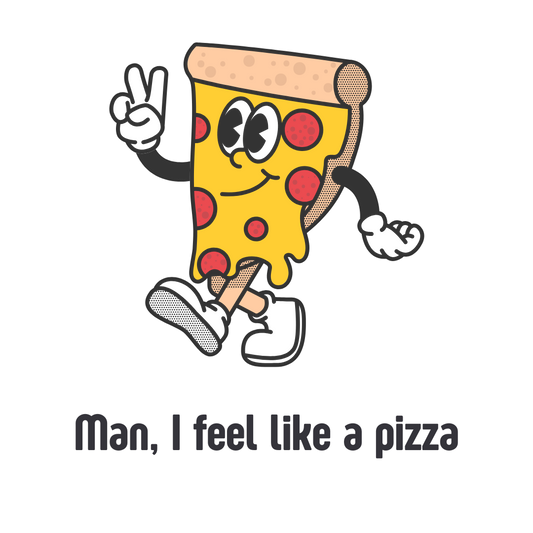 Pizza Man | Print | Organic Cotton T-shirt