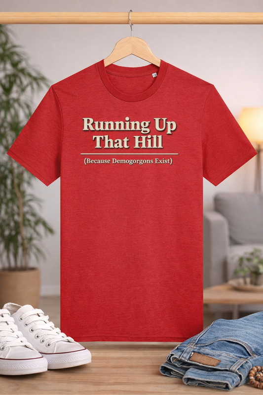 Running Up That Hill | Stranger Things | Print | Organic Cotton Unisex T-shirt
