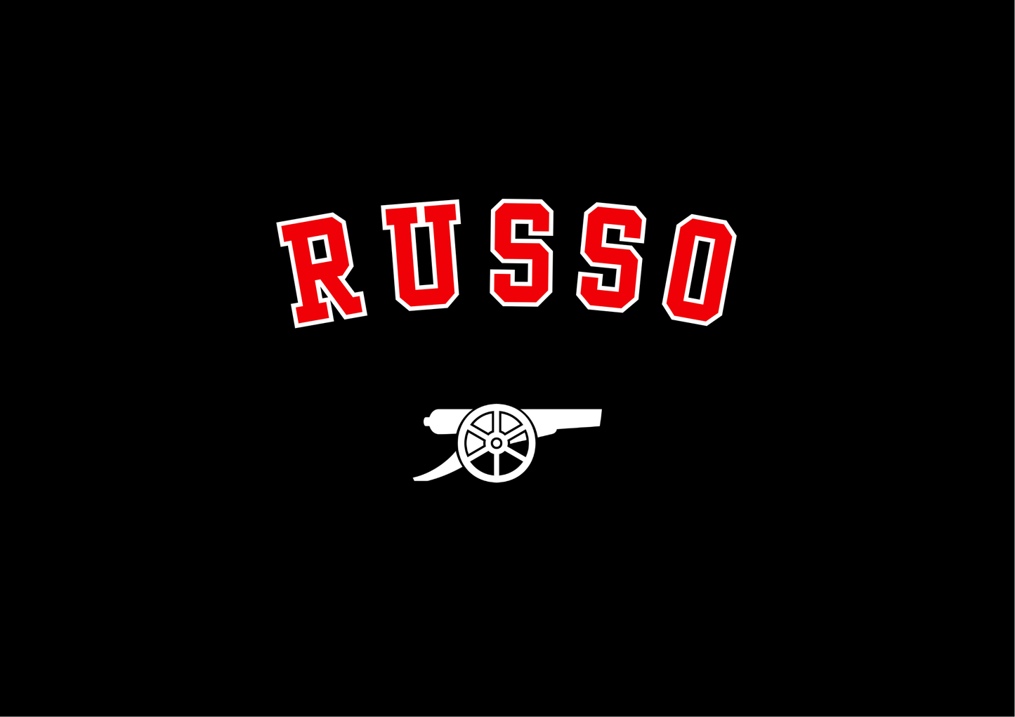 Alessia Russo | Arsenal | Print | Organic Cotton Unisex Black T-shirt