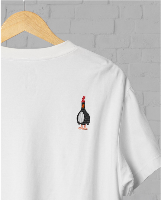 Feathers McGraw | Film & TV | Embroidery | Organic Cotton T-shirt