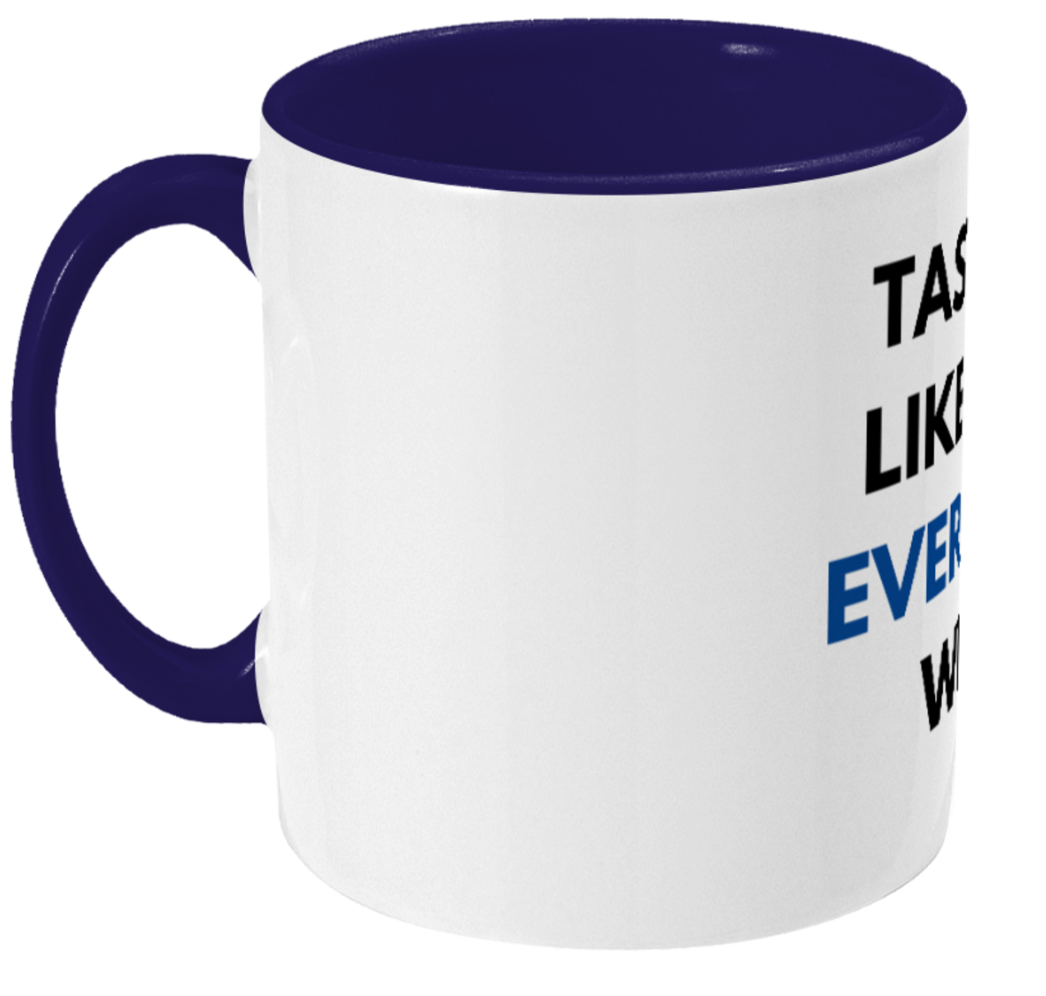 Tastes Like An Everton Win | Everton| Two Toned Mug