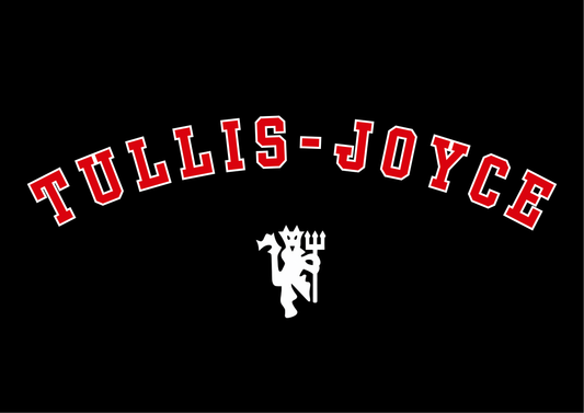 Phallon Tullis-Joyce | Manchester United | Black Print | Organic Cotton Unisex T-shirt