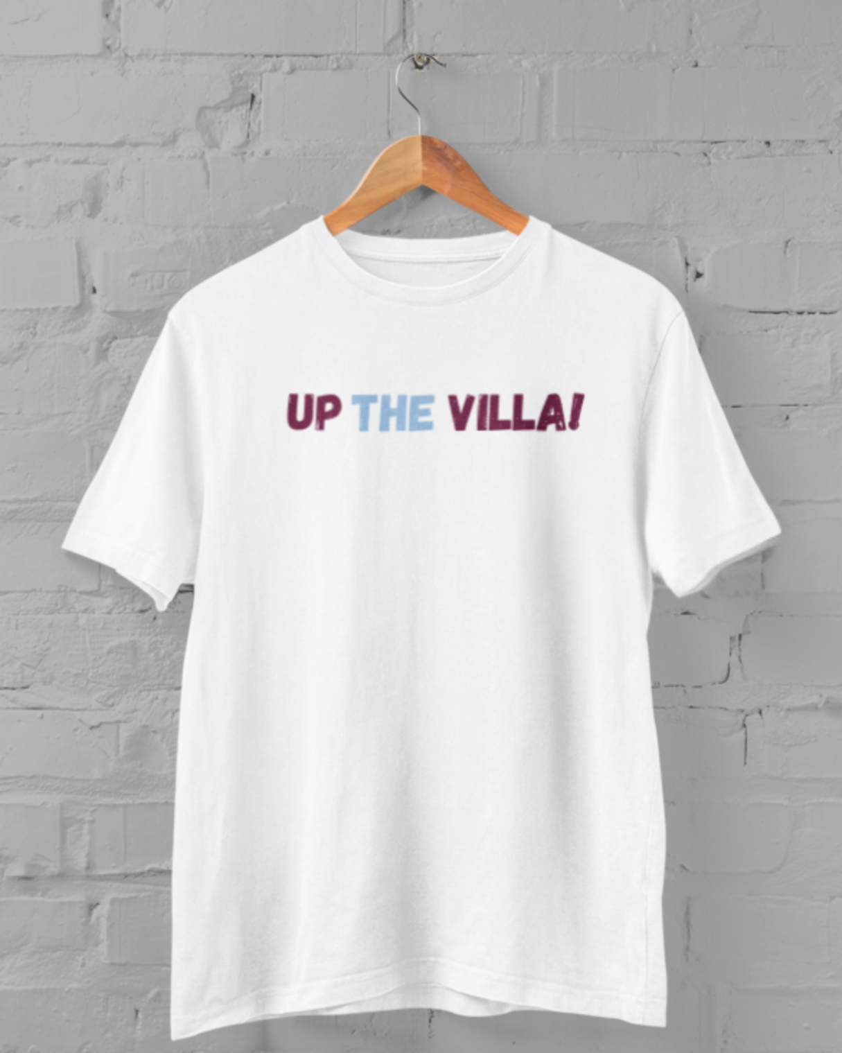 Up The Villa | Aston Villa | Print | Organic Cotton Unisex T-shirt